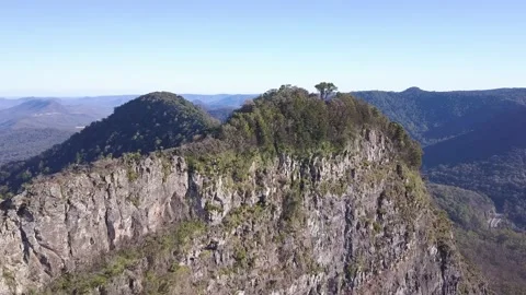 Mt Mitchell 3 Aerial Stock Footage 154383350