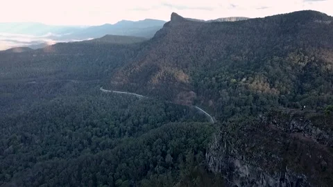 Mt Mitchell Drone Footage from Mt Cordeaux 動画素材 200828152