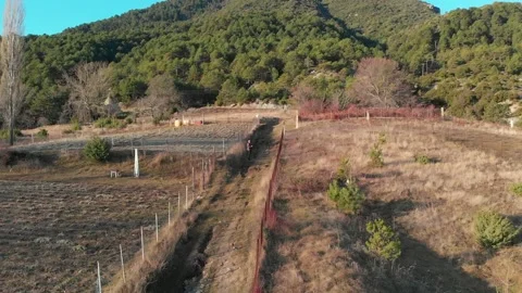 Mt. Olympus foot zoom and pan out Stock Footage 137889793
