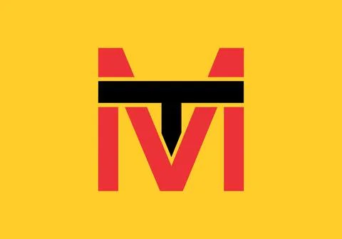 MT or TM initial letter Stock Illustration