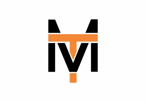 MT or TM initial letter Stock Illustration