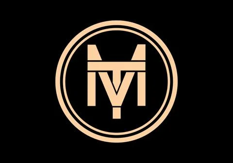 MT or TM initial letter Stock Illustration