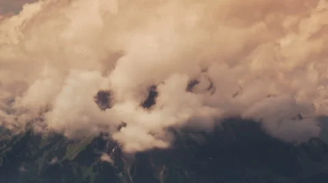 Mt. Pilatus in cloud Stock Footage 43976033