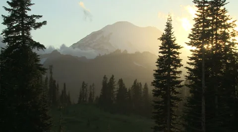 Mt Rainier 03 Stock Footage 3476026