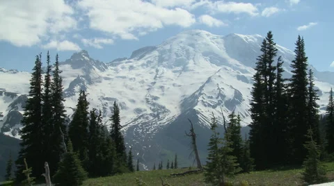 Mt Rainier 04 timelapse Video stock 3475947