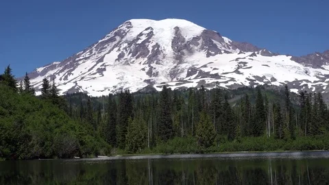 Mt Rainier Bench Lake Vídeos de archivo 79674260