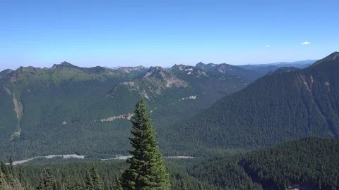 Mt Rainier Sunrise Viewpoint Vídeos de archivo 79676719