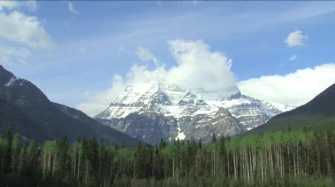 Mt Robson time-lapse Stock Footage 119486