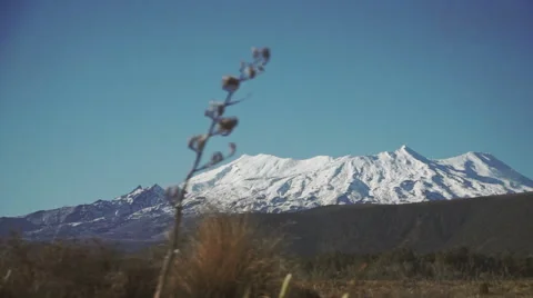 Mt Ruapehu drive by Stock Footage 56727867