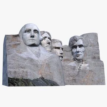 Mt Rushmore 3D Model