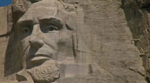 Mt. Rushmore - Abraham Lincoln Stock Footage 11800723