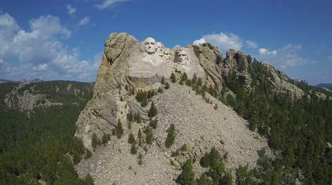 Mt Rushmore Aerial Stock Footage 44093154