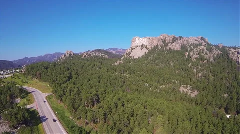 Mt. Rushmore Aerial 库存影片 44093566