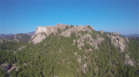 Mt. Rushmore Aerial Stock Footage 44093612