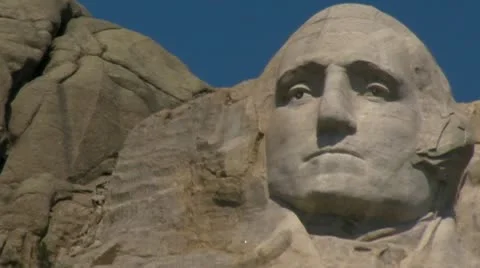 Mt. Rushmore - George Washington Stock Footage