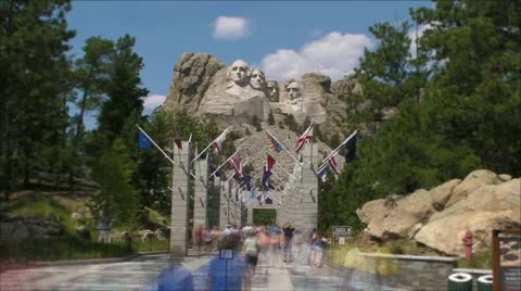 Mt Rushmore Rush Stock-Footage 11802893