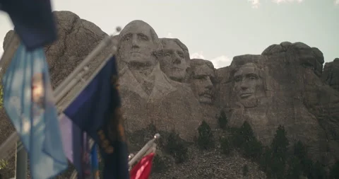 Mt. Rushmore sunshower 動画素材 228847500