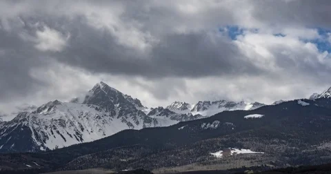 Mt. Sneffels Clouds Timelapse (Colorado Rocky Mountains) Stock Footage 75460392