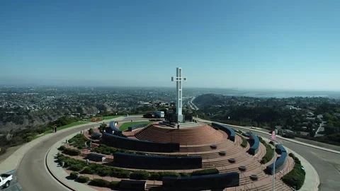 Mt Soledad Cross 9 Stock Footage 141557024