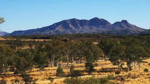 Mt sonder west macdonells close up Stock Footage 52208607