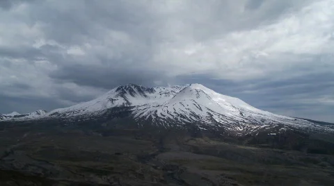 Mt St Helens time lapse Stock Footage 720489