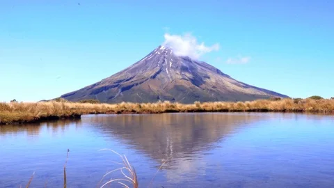 Mt. Taranaki Time-lapse Stock Footage 126964356