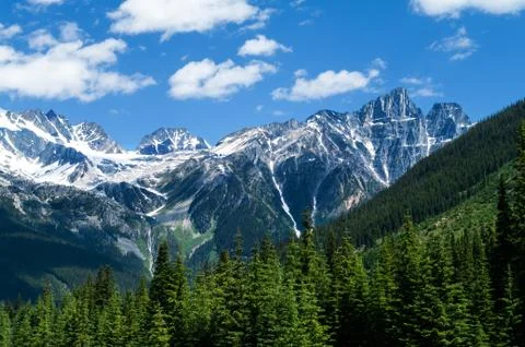 Mt view from Rogers Pass Stock-Fotos