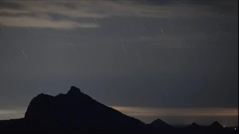 Mt Warning timelapse - no audio Stock Footage 122798441