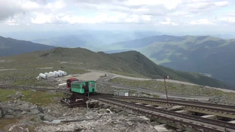 Mt Washington cog train Stock Footage 213964640