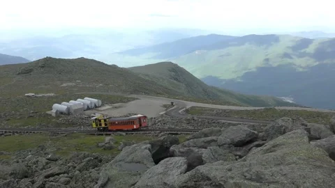 Mt Washington cog train Stock Footage 213964666