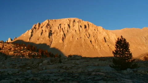 Mt. Whitney sunset Stock Footage 285654