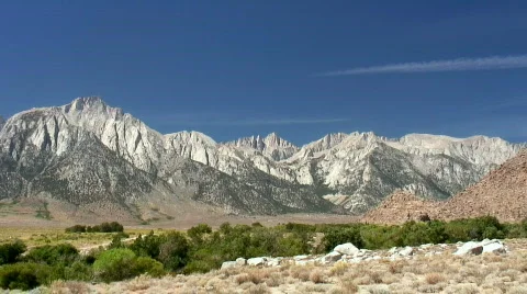 Mt. Whitney (zoom in) Stock Footage 565176