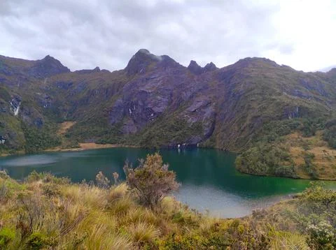 Mt Wilhelm Second Lake Stock Photos