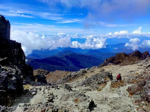 Mt Wilhelm Track Stock Photos