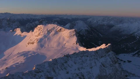 Mt Zugspitze Glacier Stock Footage 102217570