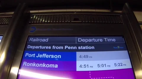 MTA information kiosk Stock Footage 47469831