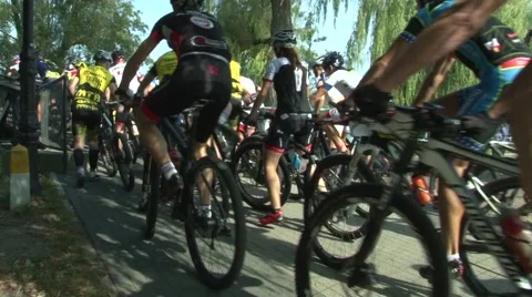 MTB bike race Stock Footage 54667293