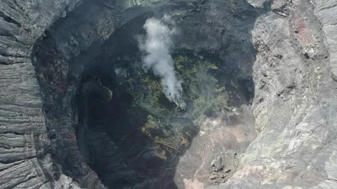 Mt.Bromo crater. Stock Footage 257355353