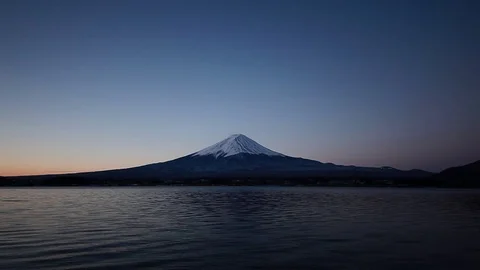 Mt.Fuji at dawn Stock Footage 81287069