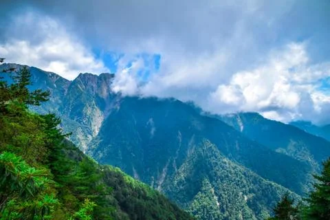 Mt.Jade Mountain/Yushan Landscape Stock Photos