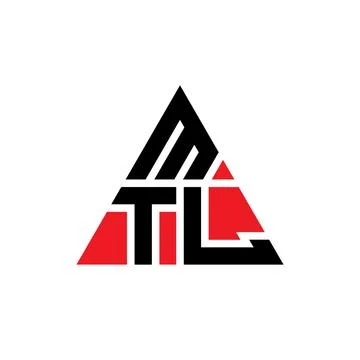 MTL triangle letter logo design with triangle shape. MTL triangle logo desi.. Stock Illustration