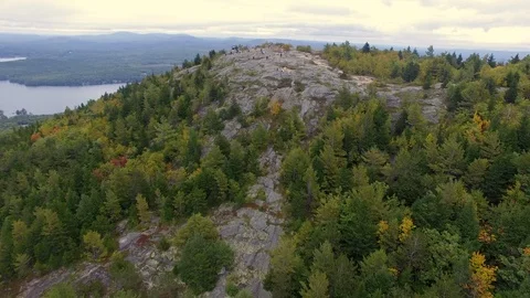 Mt.Major and Lakes Stock Footage 96089268