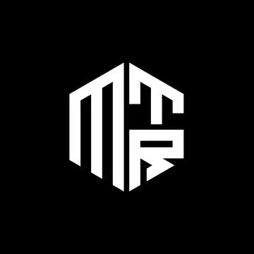 MTR logo MTR icon MTR monogram MTR letter minimalist Circle flat Unique mod.. Stock Illustration