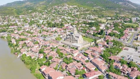 Mtskheta ancient capital of Georgia Stock Photos
