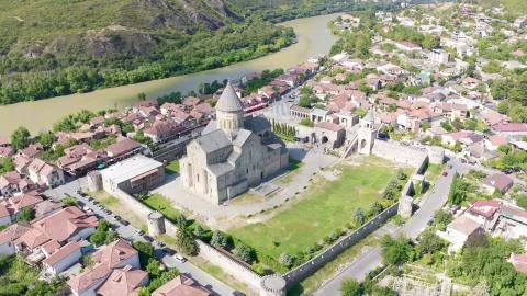 Mtskheta ancient capital of Georgia Stock Photos