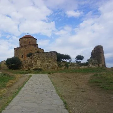 Mtskheta Jvari Monastery Main View Stock Photos