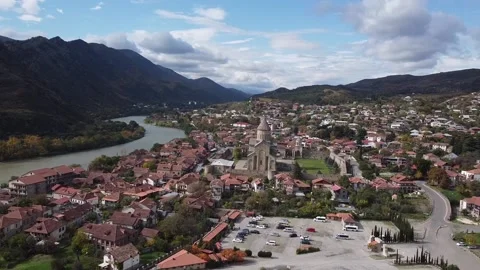 Mtskheta svetitskhoveli temple Stock Footage 164064528