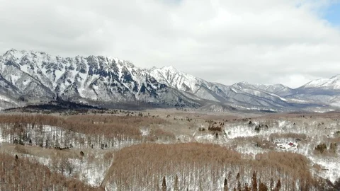 Mt.Togakushi mount view in winter, Nagano, Japan Video stock 106977586