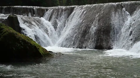Muaklek waterfall Stock Footage 31617150