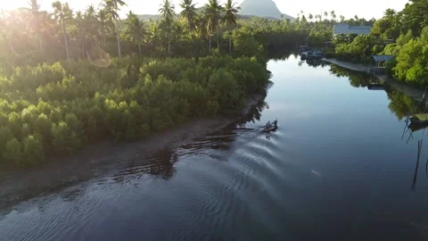 Muara sedau Stock Footage 132902270